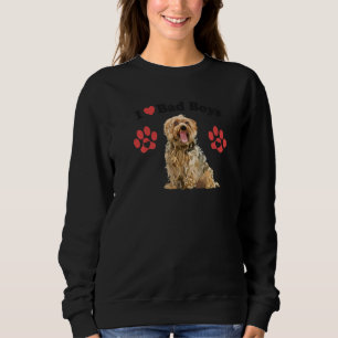 Sweatshirt J'aime les mauvais garçons  Chien mâle Yorkie Mama
