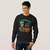 Sweatshirt J'Aime Les Motocyclettes Et Bourbon Fun Bourbon Mo (Devant entier)