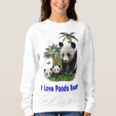 Sweatshirt J'aime les ours de panda (Devant)