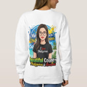 Sweatshirt J'aime les Philippines (Dos)