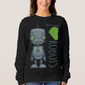 Sweatshirt J'aime les robots (Devant)