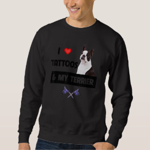 Sweatshirt J'aime les tatouages et mon tatouage de chien de B
