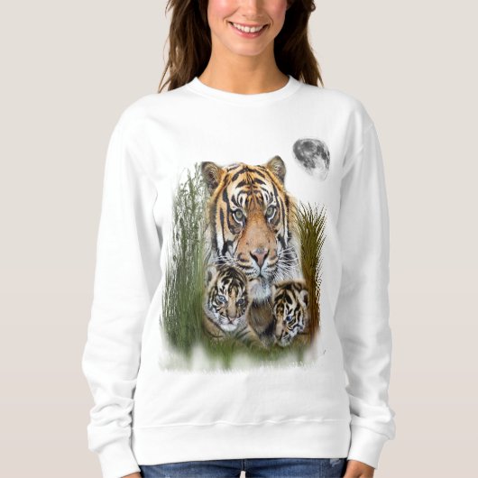 Sweatshirt J'aime les tigres (Devant)