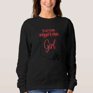 Sweatshirt J'aime l'État de l'Arizona Fleur Contour Tucsonmou