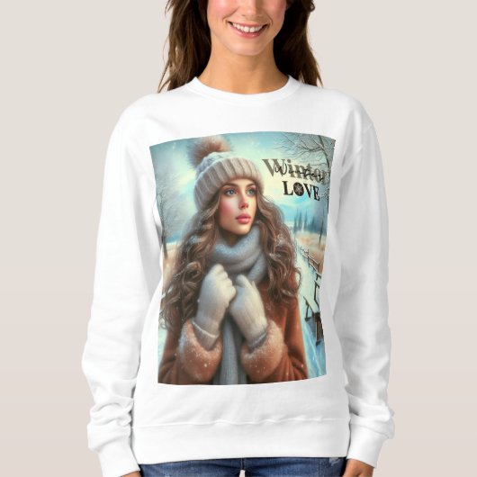 Sweatshirt J'aime l'hiver (Devant)
