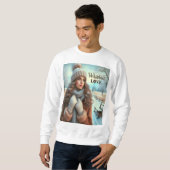 Sweatshirt J'aime l'hiver (Devant entier)