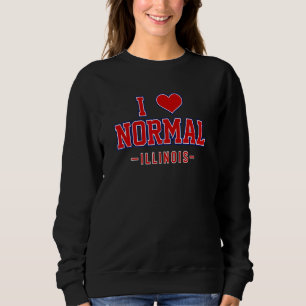 Sweatshirt J'Aime L'Illinois Normal
