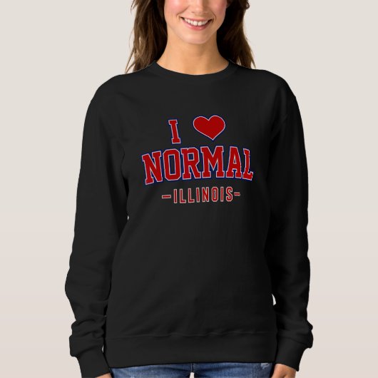 Sweatshirt J'Aime L'Illinois Normal (Devant)
