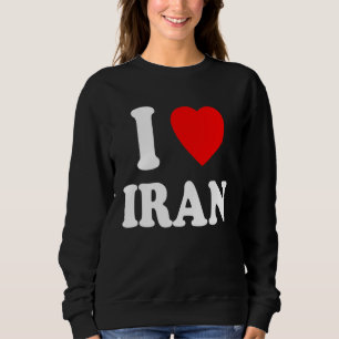 Sweatshirt J'aime l'Iran Patrimoine Nationalité Fierté Maison