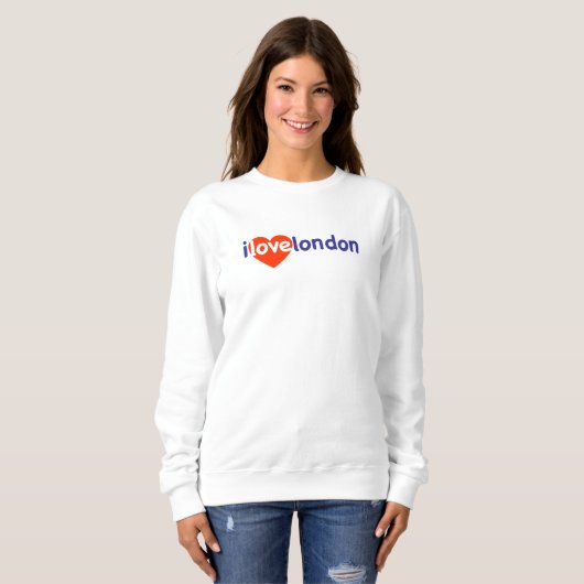 Sweatshirt J'aime Londres (Devant entier)