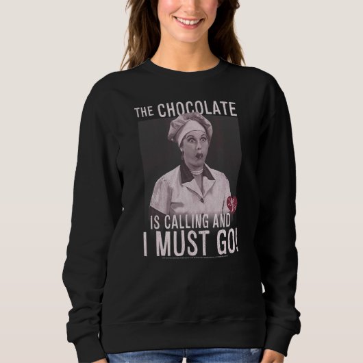 Sweatshirt J'Aime Lucy Chocolate Appeler (Devant)