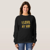 Sweatshirt J'Aime Ma Femme Whiskey Bourbon Single Malt Whiske (Devant entier)