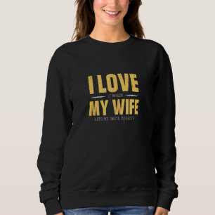 Sweatshirt J'Aime Ma Femme Whiskey Bourbon Single Malt Whiske