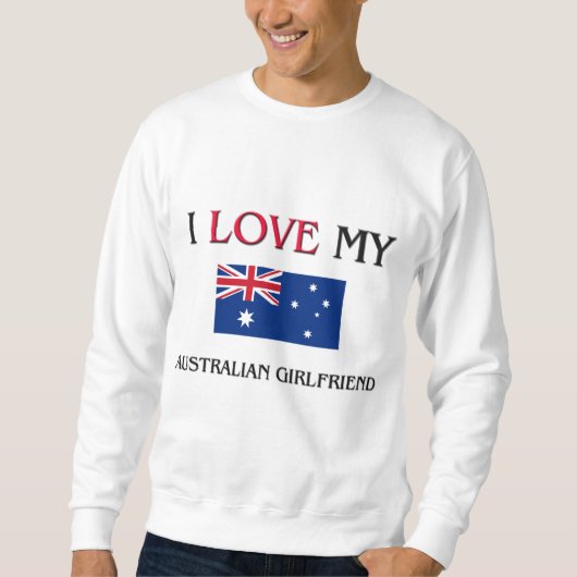 Sweatshirt J'Aime Ma Fille Australienne (Devant)