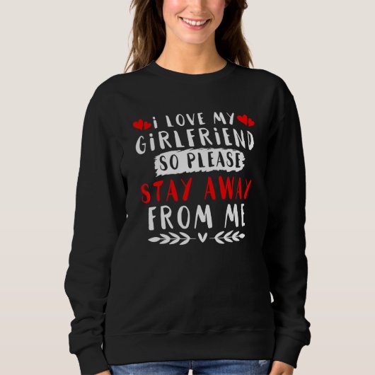 Sweatshirt J'aime ma petite amie (Devant)