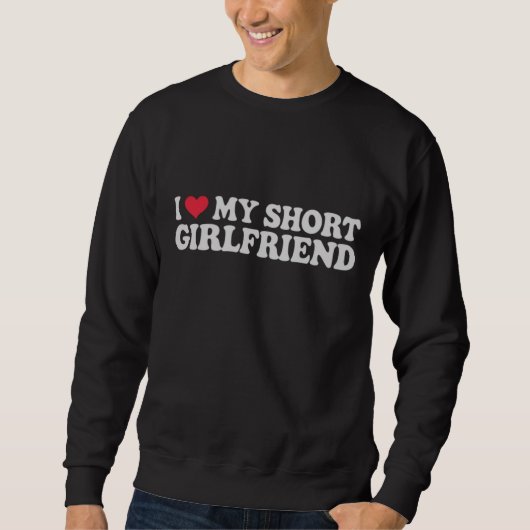 Sweatshirt J'aime ma petite GF fille garçon Couple Valentines (Devant)