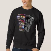 Sweatshirt J'Aime Ma Pitbull Femme Aime Son Pitbull (Devant)