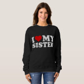 Sweatshirt J'aime ma soeur (Devant entier)