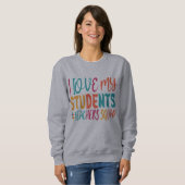 SWEATSHIRT J'AIME MES ÉTUDIANTS. (Devant entier)