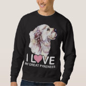 Sweatshirt J'Aime Mes Grands Pyrénées (Devant)