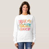 SWEATSHIRT J'AIME MES PROFESSEURS. (Devant entier)