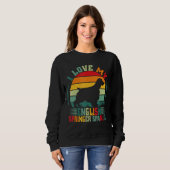 Sweatshirt J'Aime Mon Anglais Springer Spaniel Chien Propriét (Devant entier)