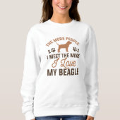 Sweatshirt J'aime mon Beagle (Devant)