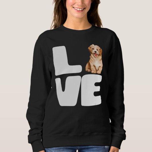 Sweatshirt J'aime Mon Bichon Havanais L'amour French Lan (Devant)