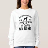 Sweatshirt J'Aime Mon Boxer (Devant)