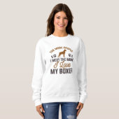 Sweatshirt J'Aime Mon Boxer (Devant entier)