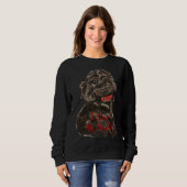 Sweatshirt J'aime mon caniche (Devant entier)