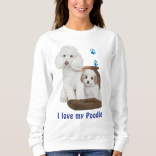 Sweatshirt J'aime mon caniche