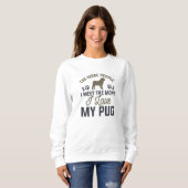 Sweatshirt J'aime mon Carlin (Devant entier)