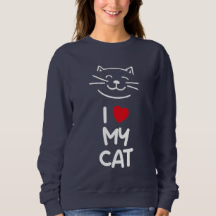 Sweatshirt J'aime mon chat