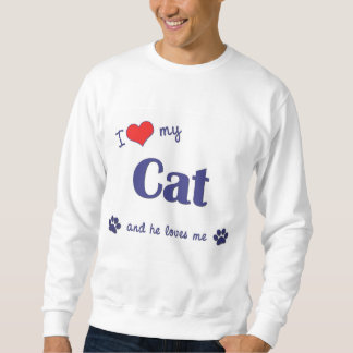 Sweatshirt J'aime mon chat (le chat masculin)