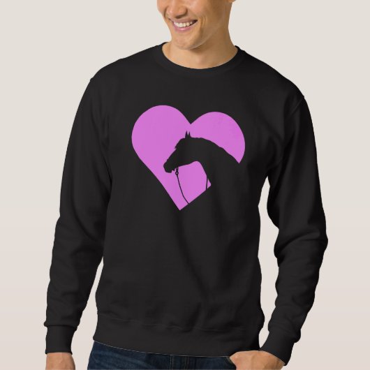 Sweatshirt J'Aime Mon Cheval Coeur Cheval Équitation Cheval F (Devant)