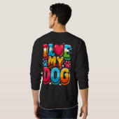 Sweatshirt J'Aime Mon Chien (Dos entier)