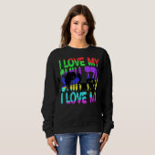 Sweatshirt J'Aime Mon Chien Shihtzu (Devant entier)