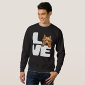 Sweatshirt J'aime mon chien terrier australien (Devant entier)