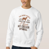 Sweatshirt J'Aime Mon Cocker Spaniel (Devant)