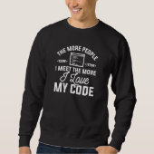 Sweatshirt J'aime mon code (Devant)