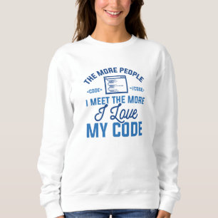 Sweatshirt J'aime mon code