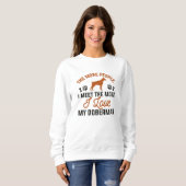 Sweatshirt J'Aime Mon Doberman (Devant entier)