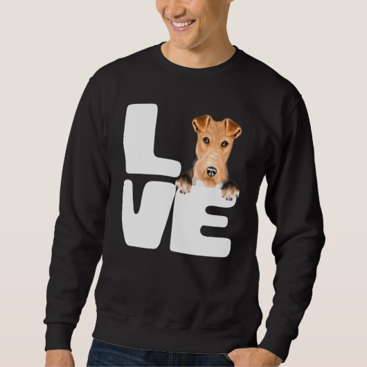 Sweatshirt J'Aime Mon Fil Fox Terrier Chien (Devant)