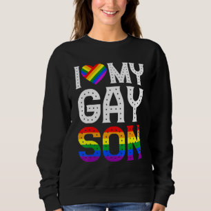 Sweatshirt J'Aime Mon Fils Gay Gay pride Lgbt Lesbian Maman P