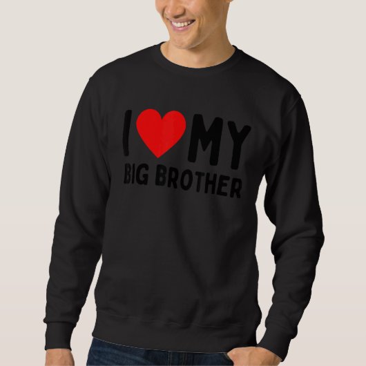 Sweatshirt J'Aime Mon Grand Frère (Devant)