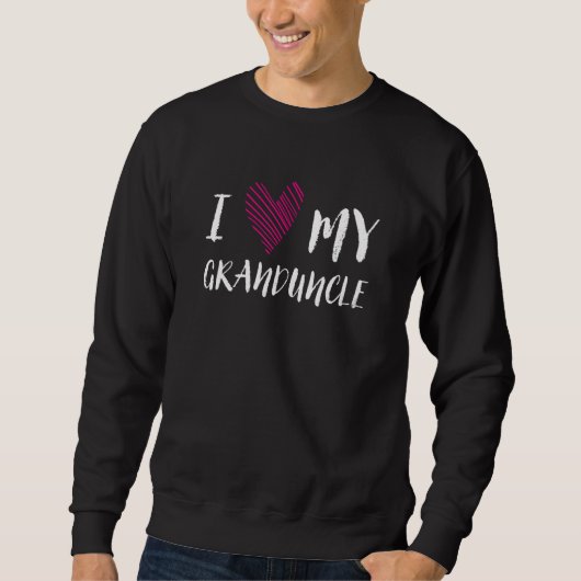 Sweatshirt J'Aime Mon Grand-Oncle Famille Costu (Devant)