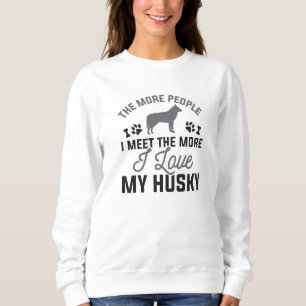 Sweatshirt J'Aime Mon Husky