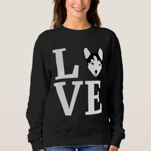 Sweatshirt J'Aime Mon Husky Mignonne Pour Les Propriétaires D