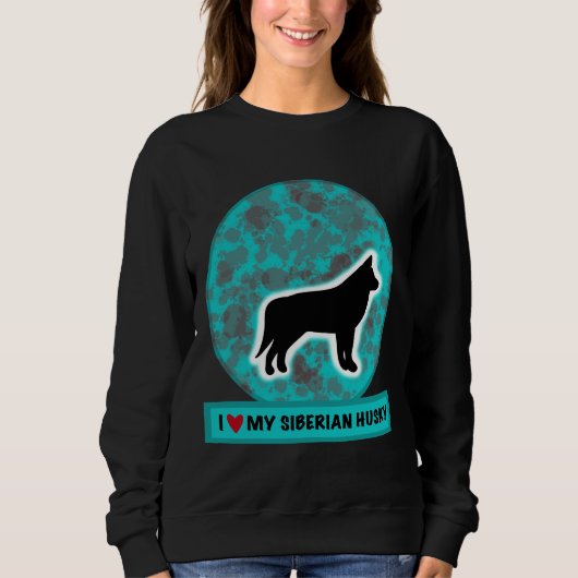 Sweatshirt J'Aime Mon Husky Sibérien (Devant)